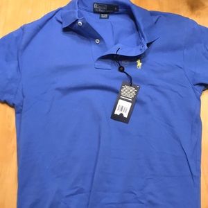 Blue Polo Collared Shirt